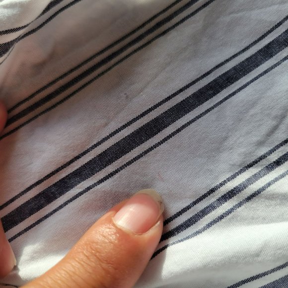 Wayf Womans White Blue Beach Beckett V-Neck Striped Wrap Dress Size Small - Picture 9 of 11